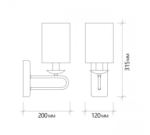 Бра Escada Eclipse 10166/1A Brass