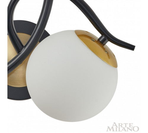 Бра Arte Milano Neapolis 273408/2B BK/GD