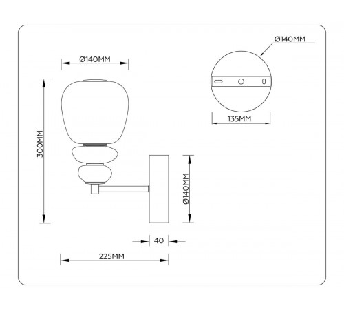 Бра Ambrella Light High Light Ceramo Modern LH53168