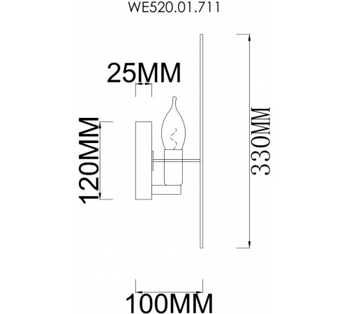 Бра Wertmark Palma WE520.01.711 Бра Wertmark Palma WE520.01.711