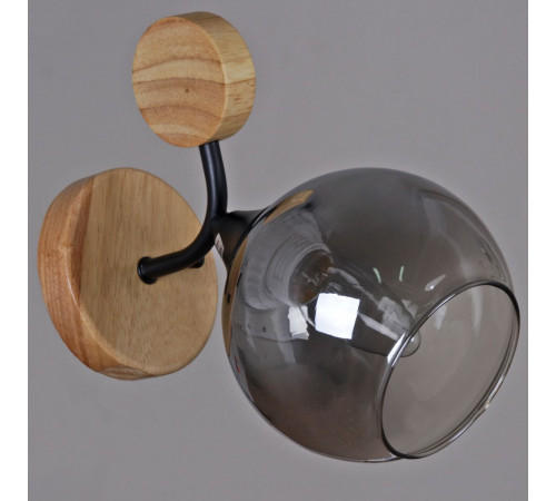 Бра Reluce 06780-0.2-01 BK+WOOD Бра Reluce 06780-0.2-01 BK+WOOD