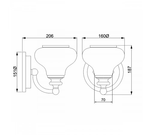 Бра Hinkley HK-AINSLEY1-BATH-BB