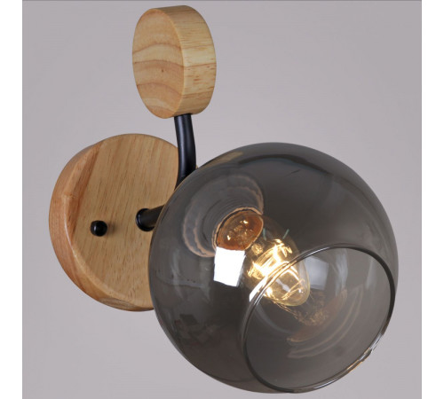 Бра Reluce 06780-0.2-01 BK+WOOD Бра Reluce 06780-0.2-01 BK+WOOD