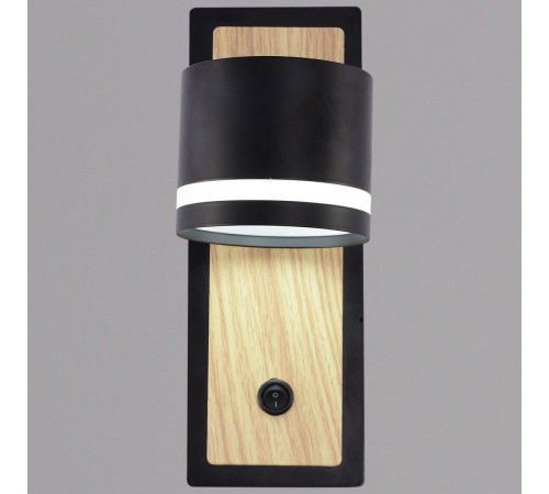 Бра Reluce 22540-0.2-01 BK+WOOD