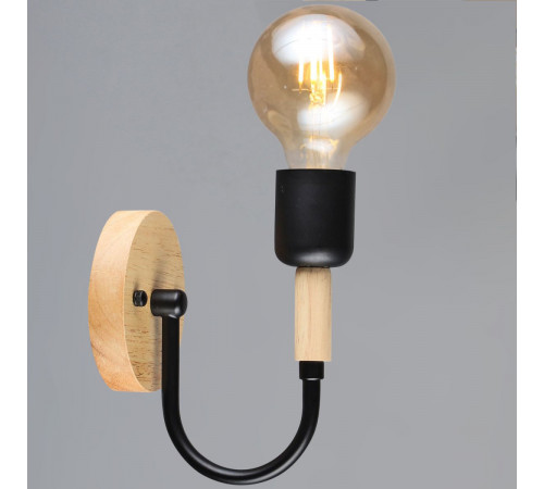 Бра Reluce 99960-0.2-01 BK+WOOD Бра Reluce 99960-0.2-01 BK+WOOD