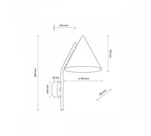 Бра TK Lighting 11088 CONO BROWN a070964 Бра TK Lighting 11088 CONO BROWN a070964