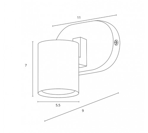Бра Arte Lamp Safe A6453AP-1BK
