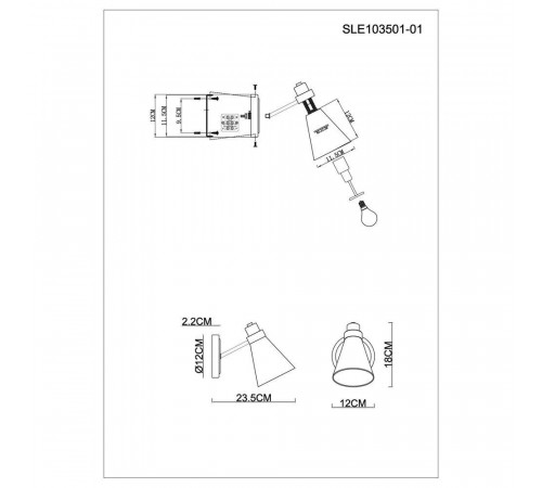 Бра Evoluce Biane SLE103501-01