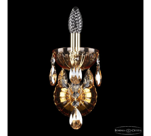 Бра Bohemia Ivele Crystal 5413B/1/165 G Amber/M-1H K721 Бра Bohemia Ivele Crystal 5413B/1/165 G Amber/M-1H K721