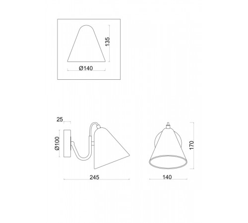 Бра Freya Falke Market FR8001WL-01WG