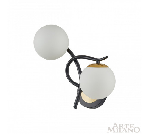 Бра Arte Milano Neapolis 273408/2B BK/GD