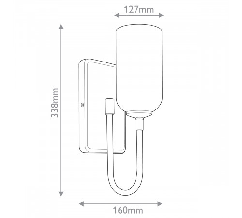 Бра для ванных комнат Kichler KL-SOLIA-1W-BNB