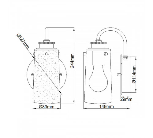 Бра Kichler QN-BRAELYN1-PC