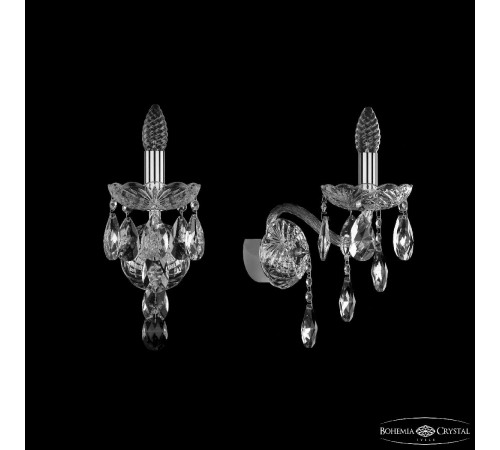 Бра Bohemia Ivele Crystal 1415B/1/165/XL Ni Бра Bohemia Ivele Crystal 1415B/1/165/XL Ni
