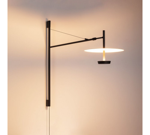 Бра Arlight SP-CAMPANA-WALL-L1450-9W Warm3000 (BK, 130 deg, 230V, TELESCOPIC) (IP20 Металл) 059596