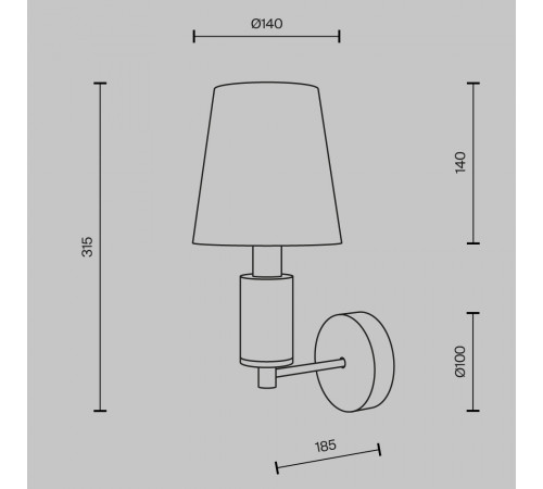 Бра Maytoni Lira MOD483WL-01BS