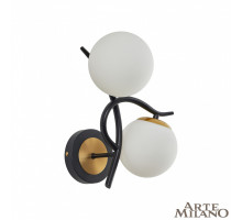 Бра Arte Milano Neapolis 273408/2B BK/GD