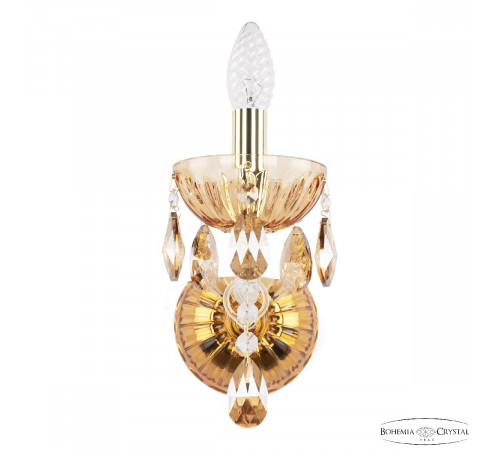 Бра Bohemia Ivele Crystal 5413B/1/165 G Amber/M-1H K721 Бра Bohemia Ivele Crystal 5413B/1/165 G Amber/M-1H K721