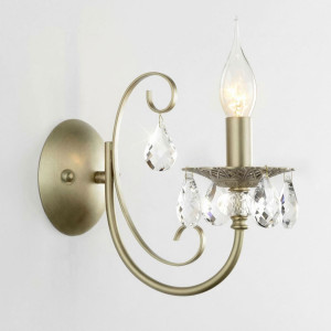 Бра Eurosvet Alda 3305/1 латунь/прозрачный хрусталь Strotskis a072111