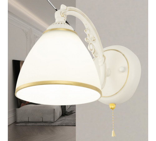 Бра Arte Milano 341837/1W WT+G Бра Arte Milano 341837/1W WT+G