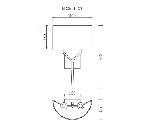 Бра MyFar Тея MR2861-2W