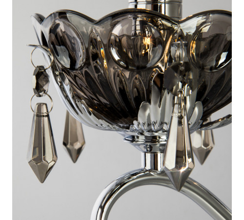 Бра Eurosvet 10103/1 хром/дымчатый хрусталь Strotskis