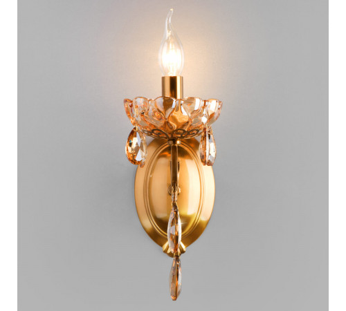 Бра Eurosvet 10109/1 бронза/тонированный хрусталь Strotskis