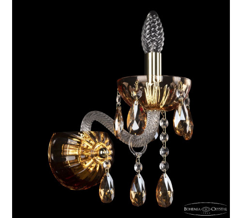 Бра Bohemia Ivele Crystal 5413B/1/165 G Amber/M-1H K721 Бра Bohemia Ivele Crystal 5413B/1/165 G Amber/M-1H K721