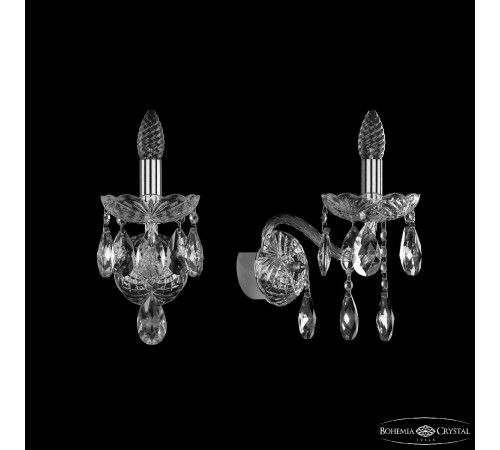 Бра Bohemia Ivele Crystal 1413B/1/165/XL Ni Бра Bohemia Ivele Crystal 1413B/1/165/XL Ni