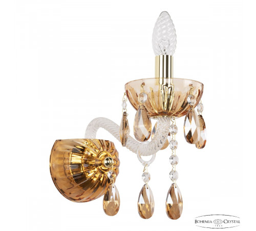 Бра Bohemia Ivele Crystal 5413B/1/165 G Amber/M-1H K721 Бра Bohemia Ivele Crystal 5413B/1/165 G Amber/M-1H K721