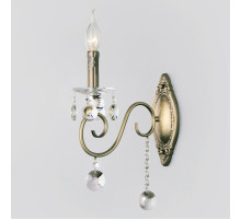 Бра Eurosvet 10104/1 античная бронза/прозрачный хрусталь Strotskis