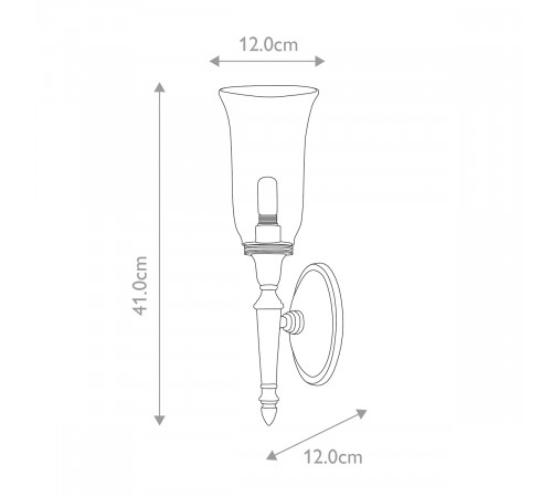 Бра Elstead Lighting BATH-DRYDEN2-PB