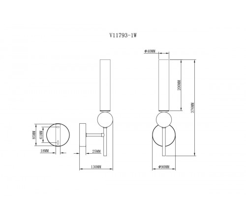 Бра Moderli Illis V11793-1W