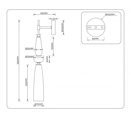 Бра Ambrella Light High Light Ceramo Modern LH75369