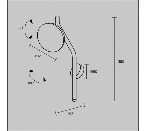 Бра Maytoni Vita MOD451WL-L8B3K