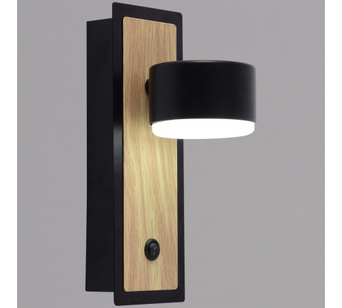 Бра Reluce 12540-0.2-01 BK+WOOD