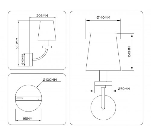 Бра Ambrella Light High Light Ceramo Classic LH75359