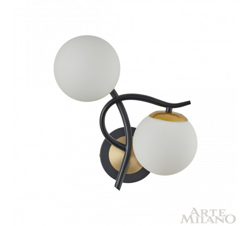 Бра Arte Milano Neapolis 273408/2B BK/GD