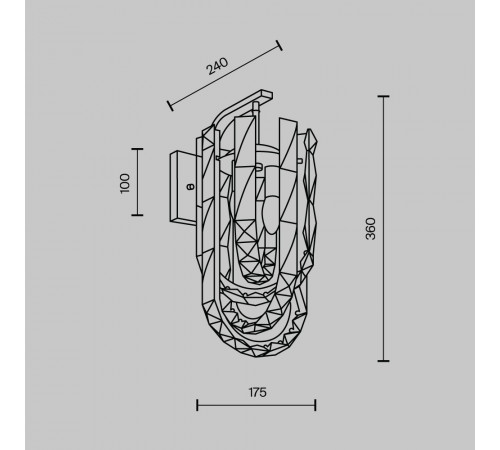 Бра Modelux ML.6621.02 BS Бра Modelux ML.6621.02 BS