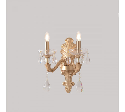 Бра Crystal Lux ELIZABETH AP2 BRASS