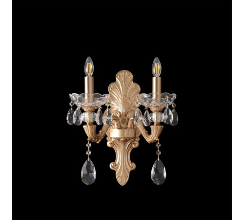 Бра Crystal Lux ELIZABETH AP2 BRASS