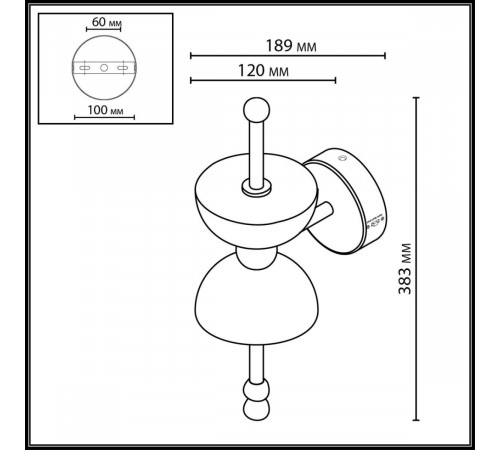 Бра Odeon Light L-Vision Feliz 6685/7WL Бра Odeon Light L-Vision Feliz 6685/7WL