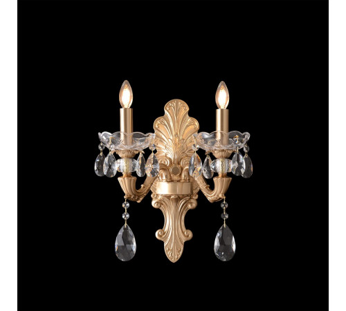 Бра Crystal Lux ELIZABETH AP2 BRASS