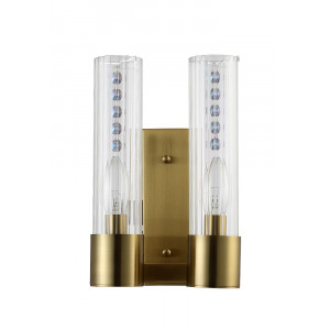 Бра Crystal Lux OTONO AP2 BRASS/TRANSPARENTE
