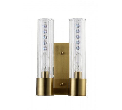 Бра Crystal Lux OTONO AP2 BRASS/TRANSPARENTE