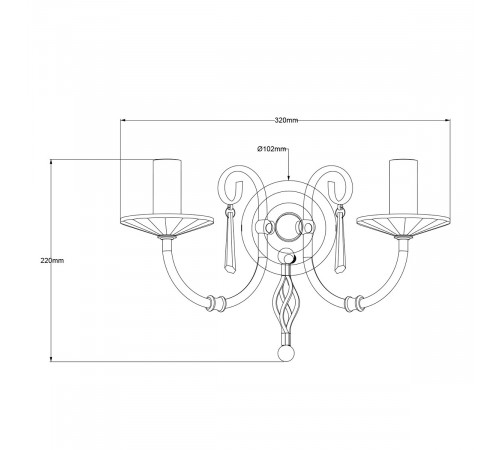 Бра Elstead Lighting AG2-AGED-BRASS
