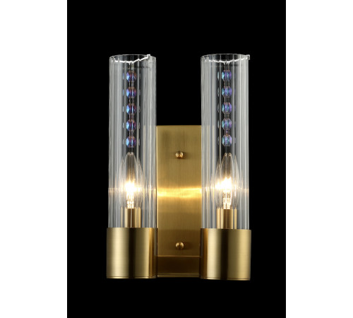 Бра Crystal Lux OTONO AP2 BRASS/TRANSPARENTE