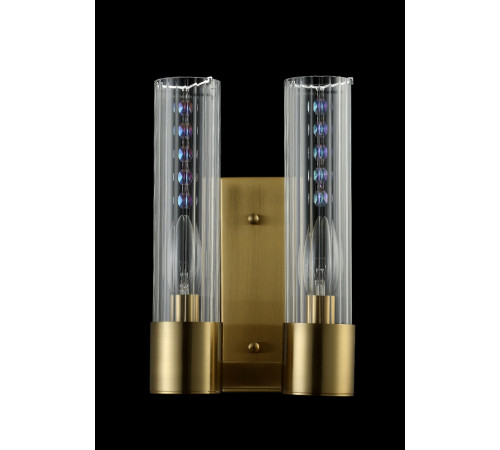 Бра Crystal Lux OTONO AP2 BRASS/TRANSPARENTE