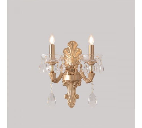 Бра Crystal Lux ELIZABETH AP2 BRASS
