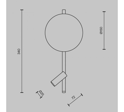 Бра Maytoni Solution MOD450WL-L9B3K